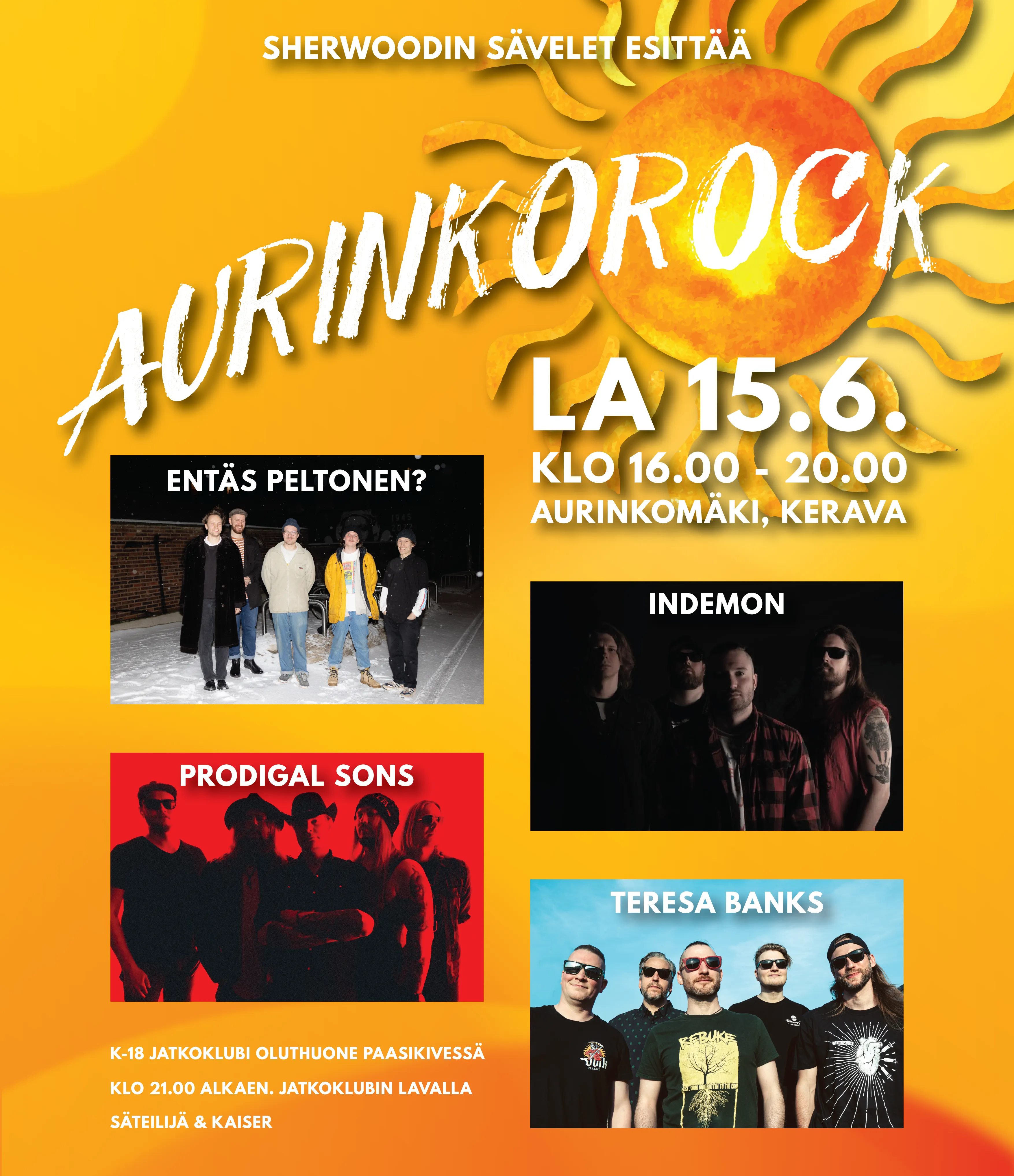 Aurinkorock 2024 mainos