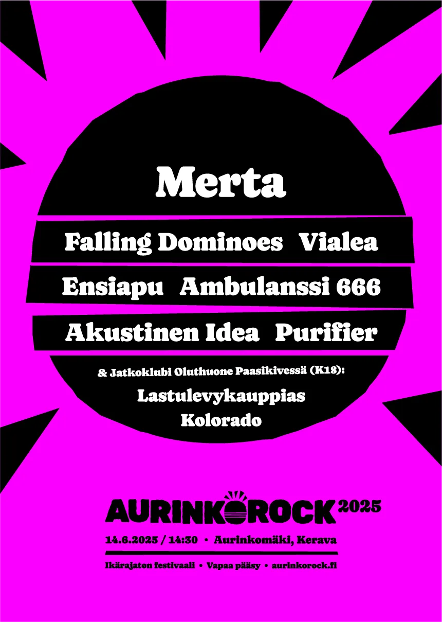 Aurinkorock 2025 juliste